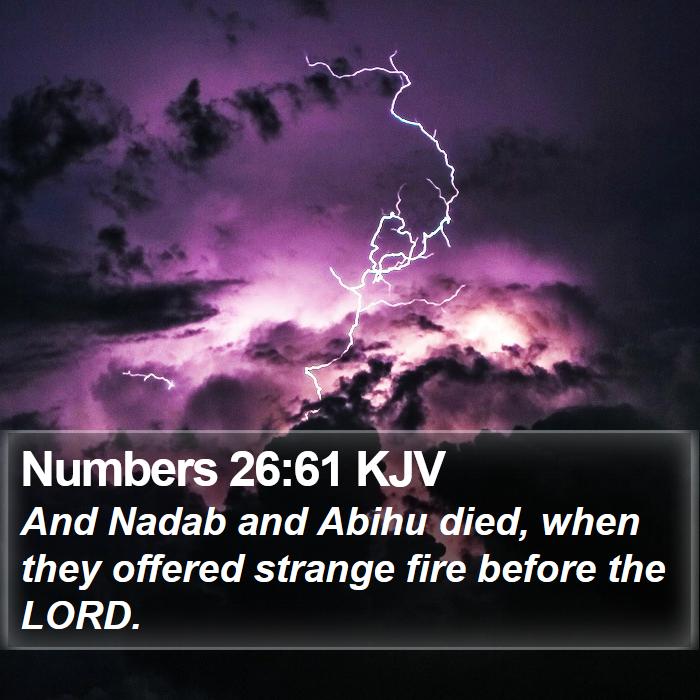 Numbers 26:61 KJV Bible Study