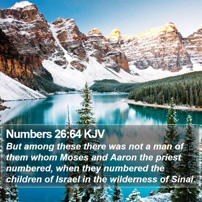 Numbers 26:64 KJV Bible Study