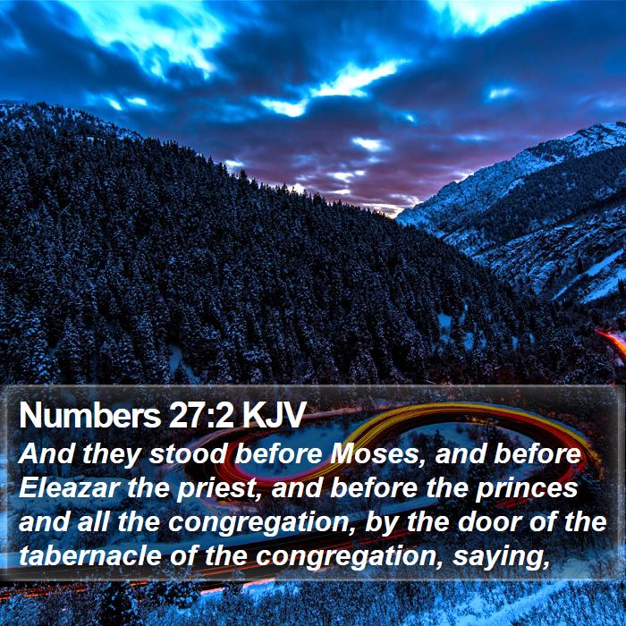 Numbers 27:2 KJV Bible Study