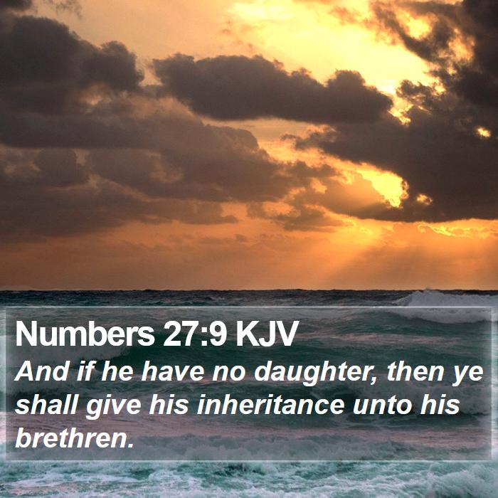 Numbers 27:9 KJV Bible Study