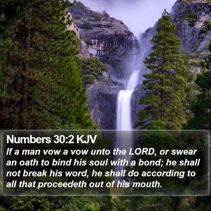 Numbers 30:2 KJV Bible Study