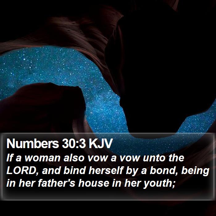 Numbers 30:3 KJV Bible Study