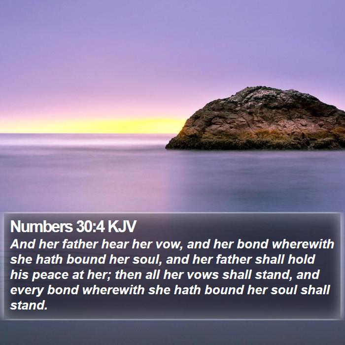 Numbers 30:4 KJV Bible Study