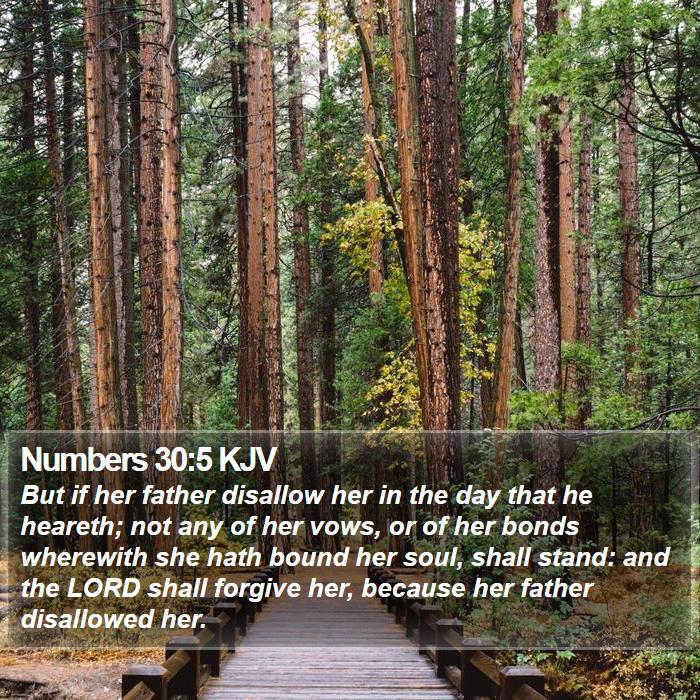 Numbers 30:5 KJV Bible Study