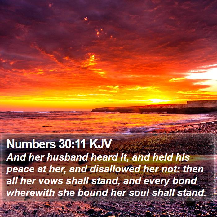 Numbers 30:11 KJV Bible Study