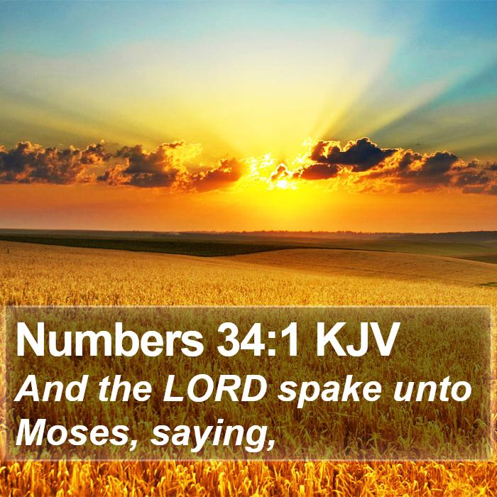 Numbers 34:1 KJV Bible Study