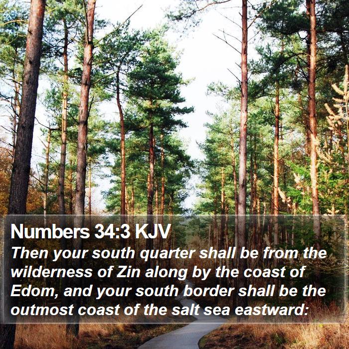 Numbers 34:3 KJV Bible Study