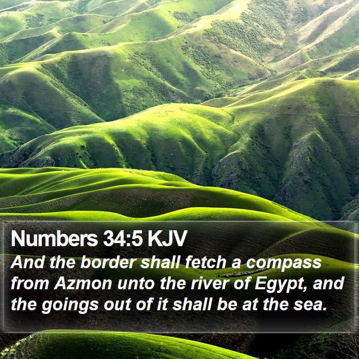 Numbers 34:5 KJV Bible Study