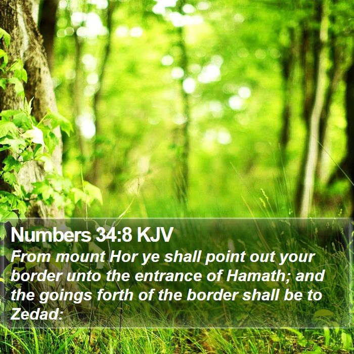 Numbers 34:8 KJV Bible Study