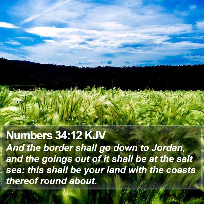 Numbers 34:12 KJV Bible Study