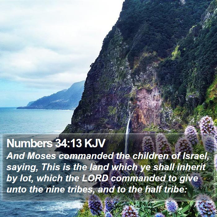 Numbers 34:13 KJV Bible Study