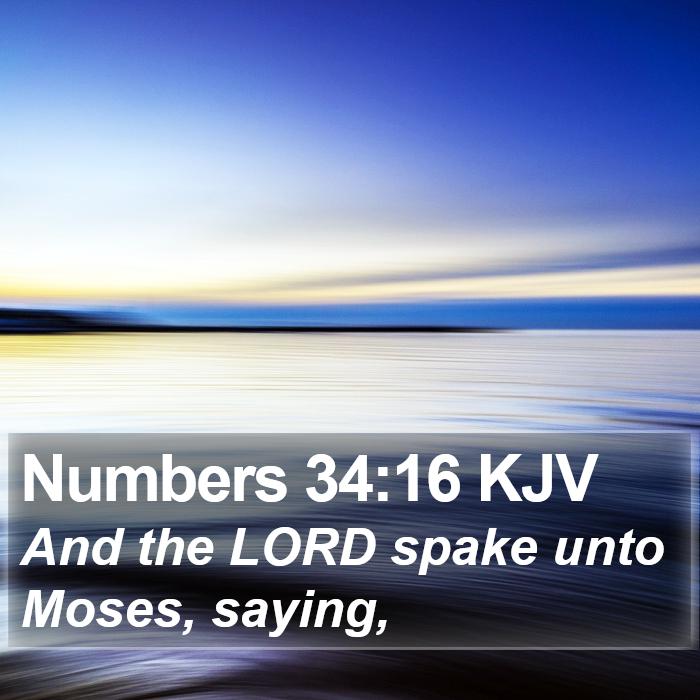 Numbers 34:16 KJV Bible Study