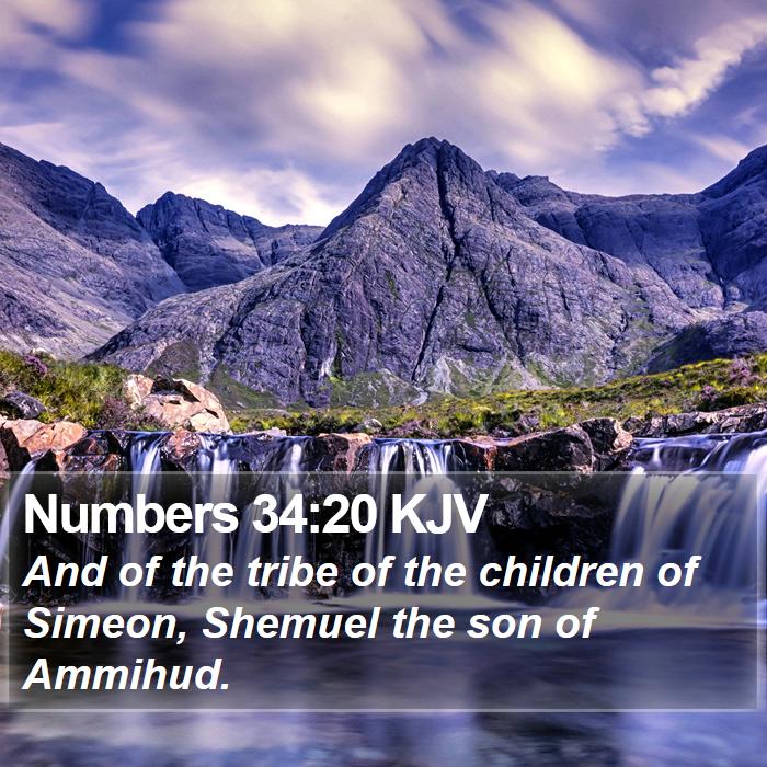 Numbers 34:20 KJV Bible Study