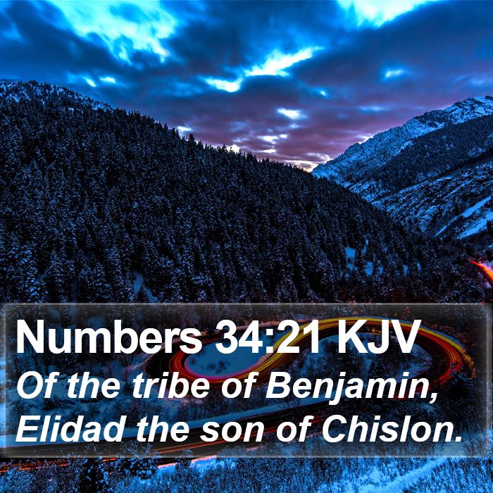 Numbers 34:21 KJV Bible Study