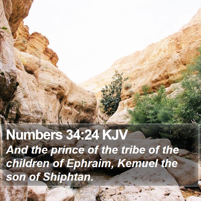 Numbers 34:24 KJV Bible Study