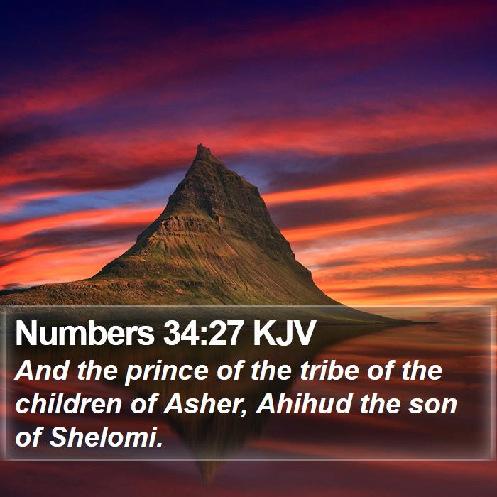 Numbers 34:27 KJV Bible Study