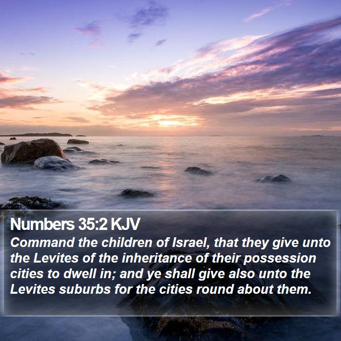 Numbers 35:2 KJV Bible Study