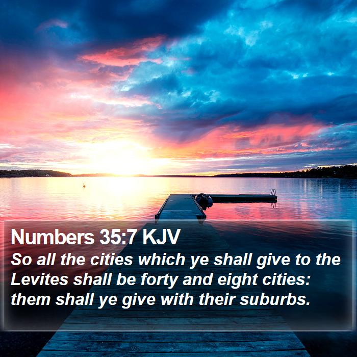 Numbers 35:7 KJV Bible Study