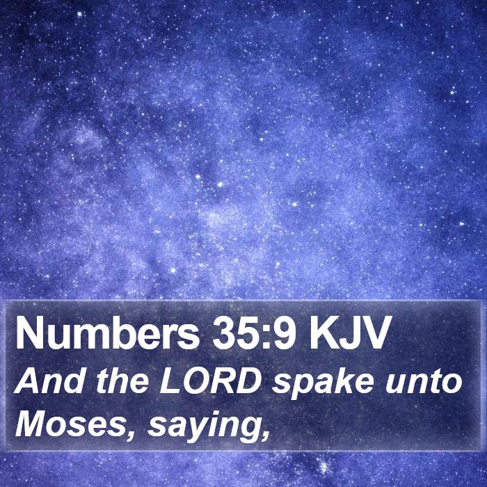 Numbers 35:9 KJV Bible Study