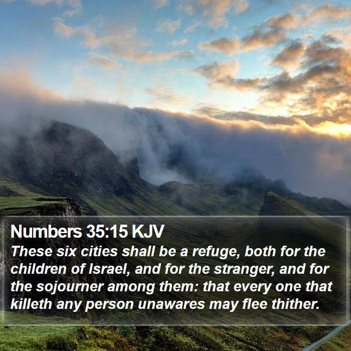 Numbers 35:15 KJV Bible Study