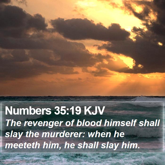 Numbers 35:19 KJV Bible Study