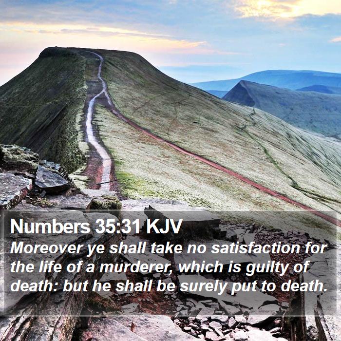 Numbers 35:31 KJV Bible Study