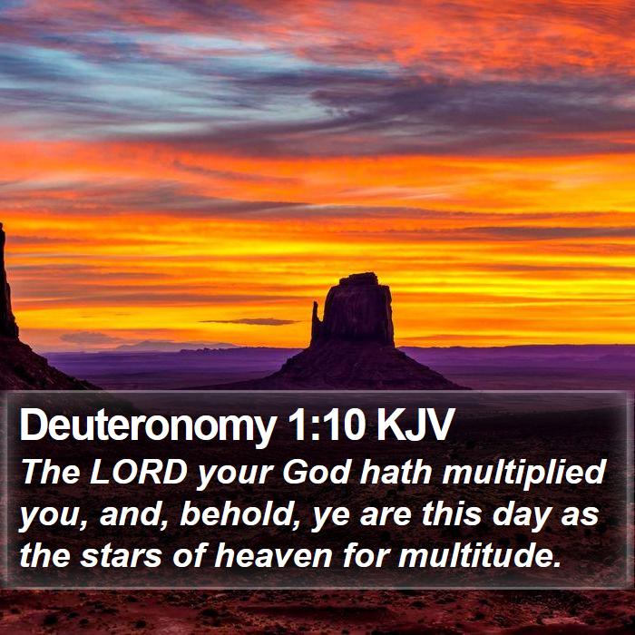 Deuteronomy 1:10 KJV Bible Study