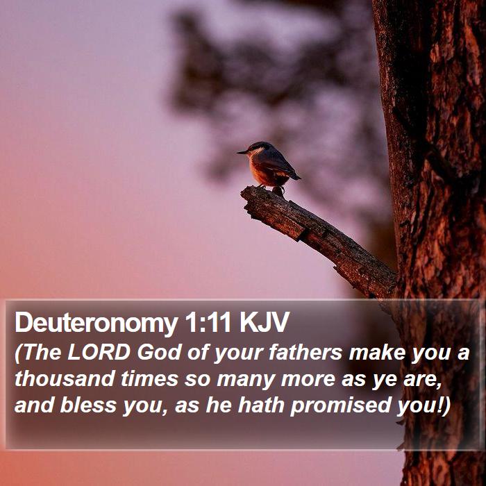 Deuteronomy 1:11 KJV Bible Study