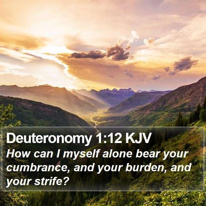 Deuteronomy 1:12 KJV Bible Study