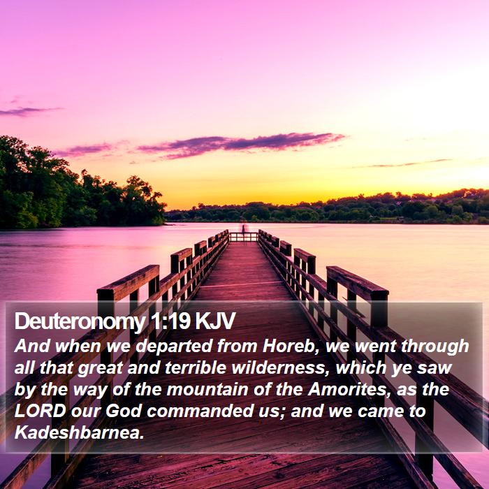 Deuteronomy 1:19 KJV Bible Study