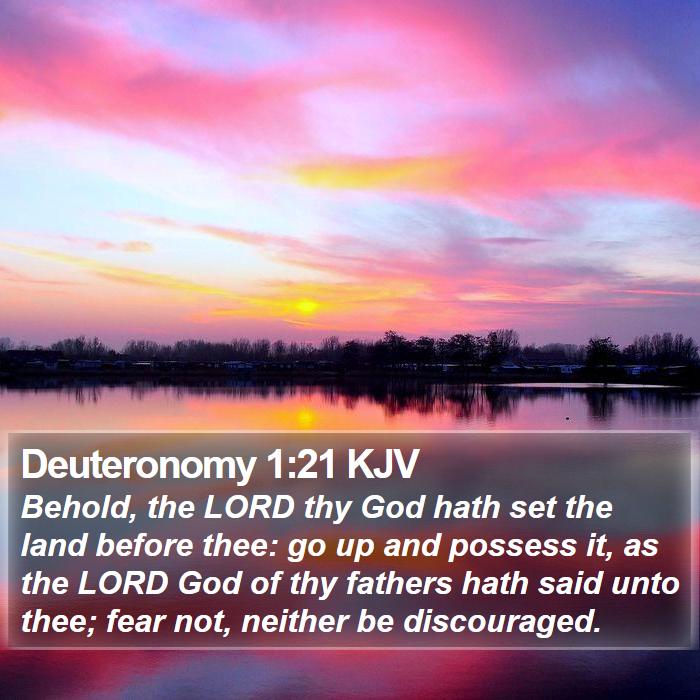 Deuteronomy 1:21 KJV Bible Study