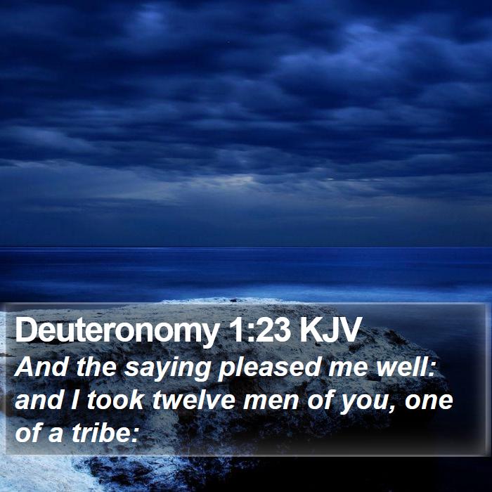 Deuteronomy 1:23 KJV Bible Study