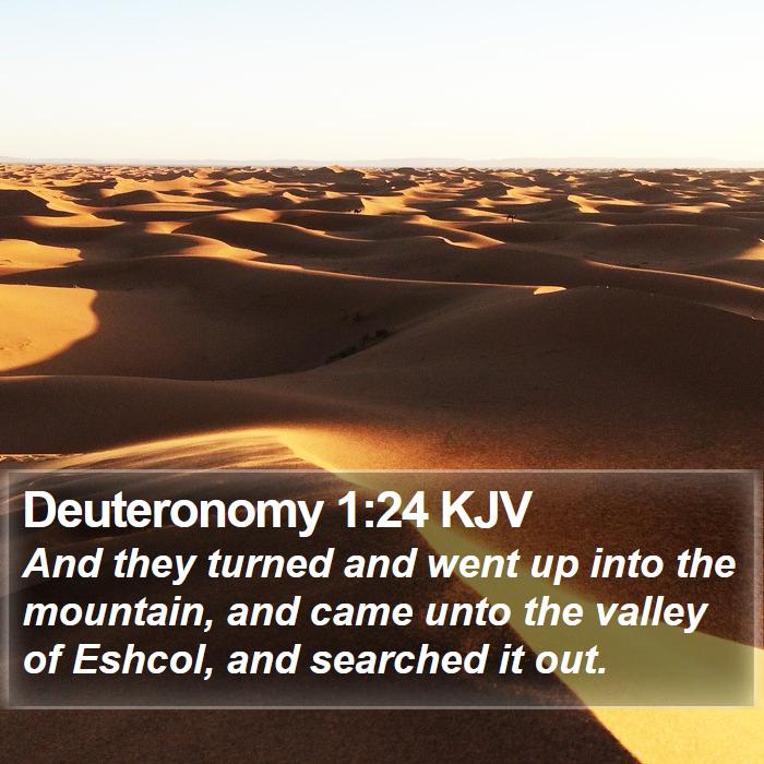 Deuteronomy 1:24 KJV Bible Study