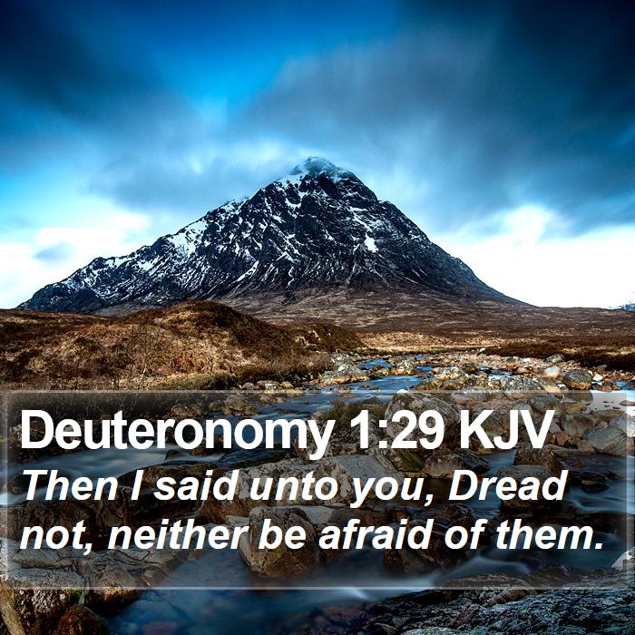 Deuteronomy 1:29 KJV Bible Study