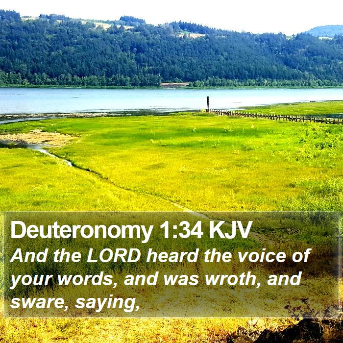 Deuteronomy 1:34 KJV Bible Study