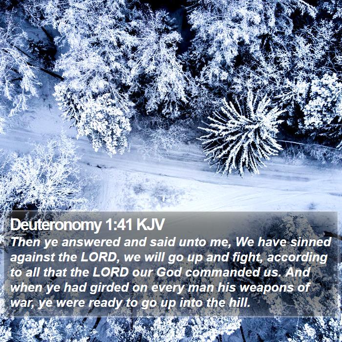 Deuteronomy 1:41 KJV Bible Study