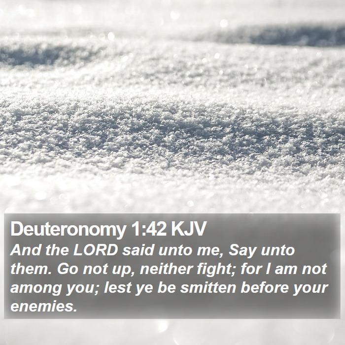 Deuteronomy 1:42 KJV Bible Study