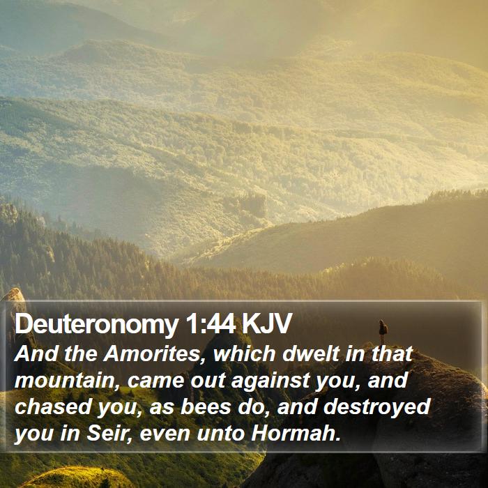 Deuteronomy 1:44 KJV Bible Study