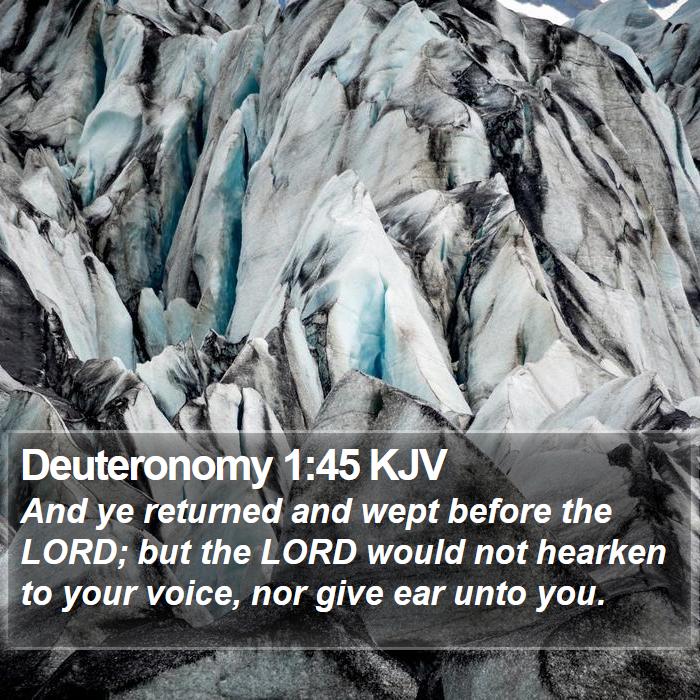 Deuteronomy 1:45 KJV Bible Study