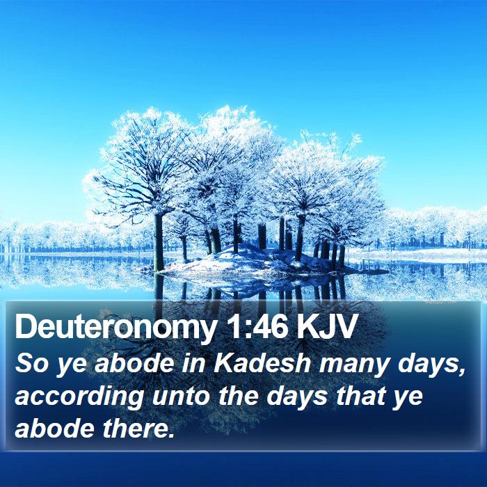 Deuteronomy 1:46 KJV Bible Study