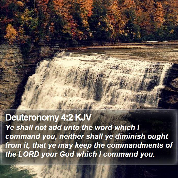 Deuteronomy 4:2 KJV Bible Study