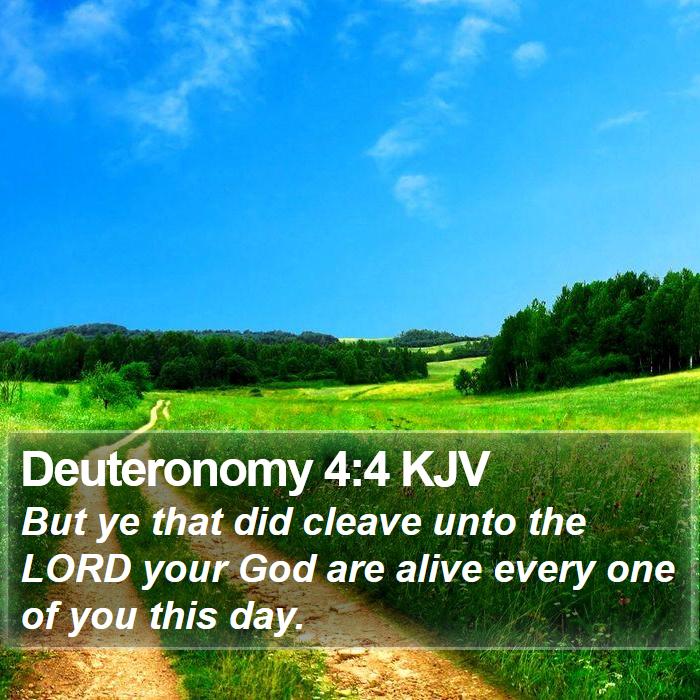 Deuteronomy 4:4 KJV Bible Study