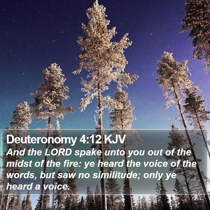 Deuteronomy 4:12 KJV Bible Study