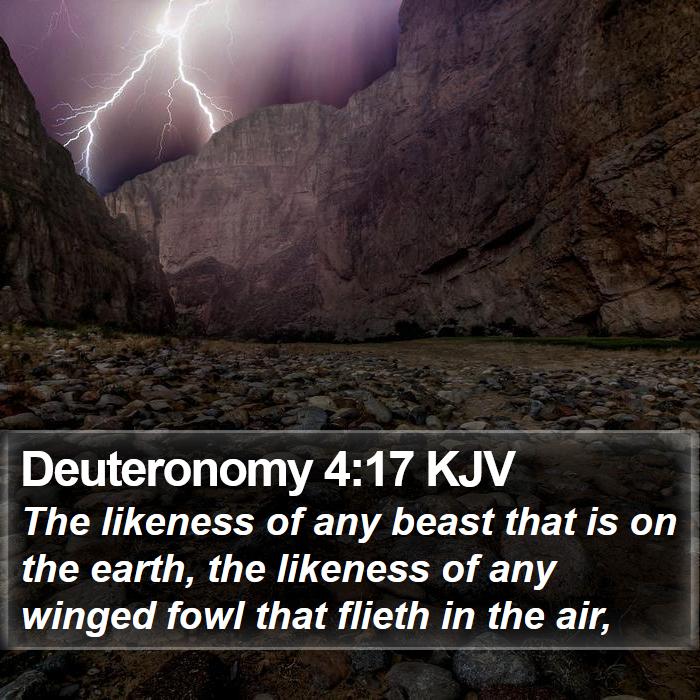 Deuteronomy 4:17 KJV Bible Study