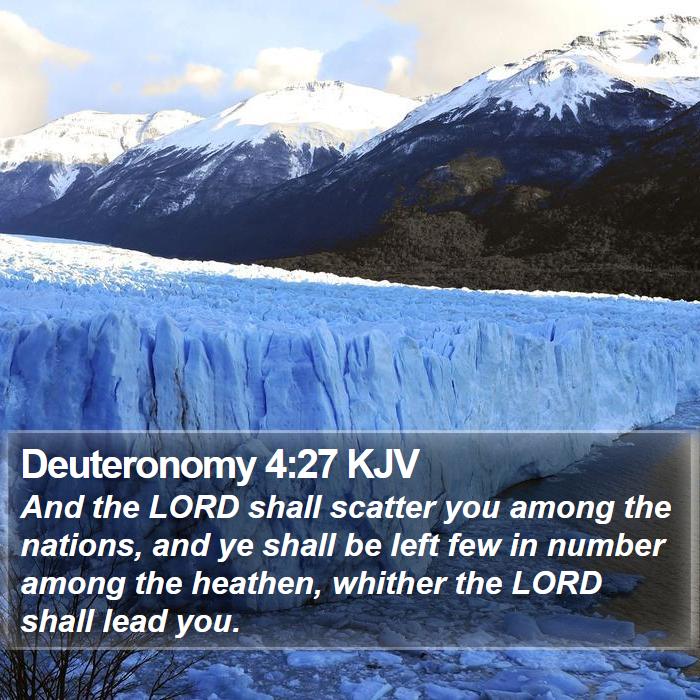 Deuteronomy 4:27 KJV Bible Study