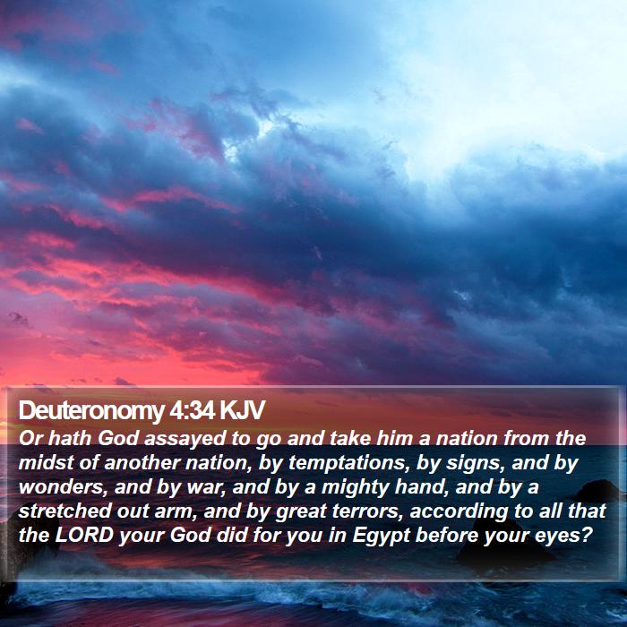 Deuteronomy 4:34 KJV Bible Study