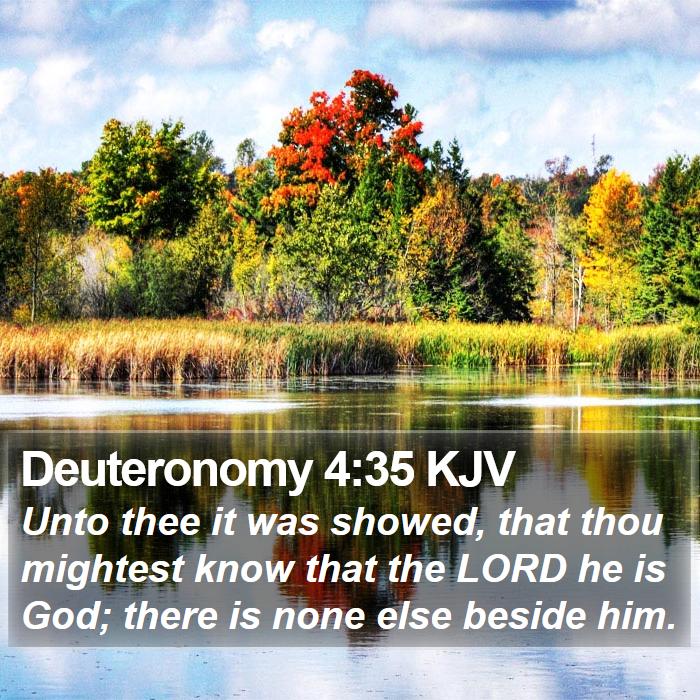 Deuteronomy 4:35 KJV Bible Study