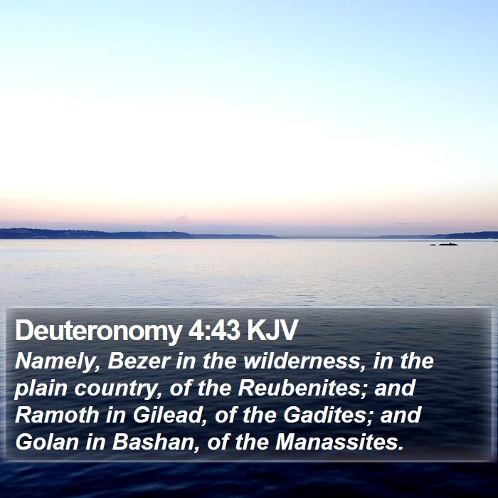 Deuteronomy 4:43 KJV Bible Study