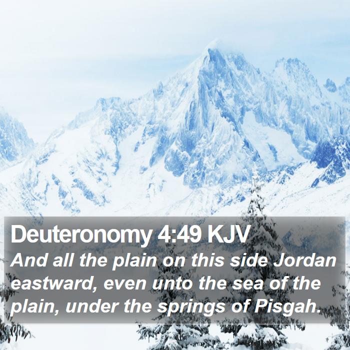 Deuteronomy 4:49 KJV Bible Study