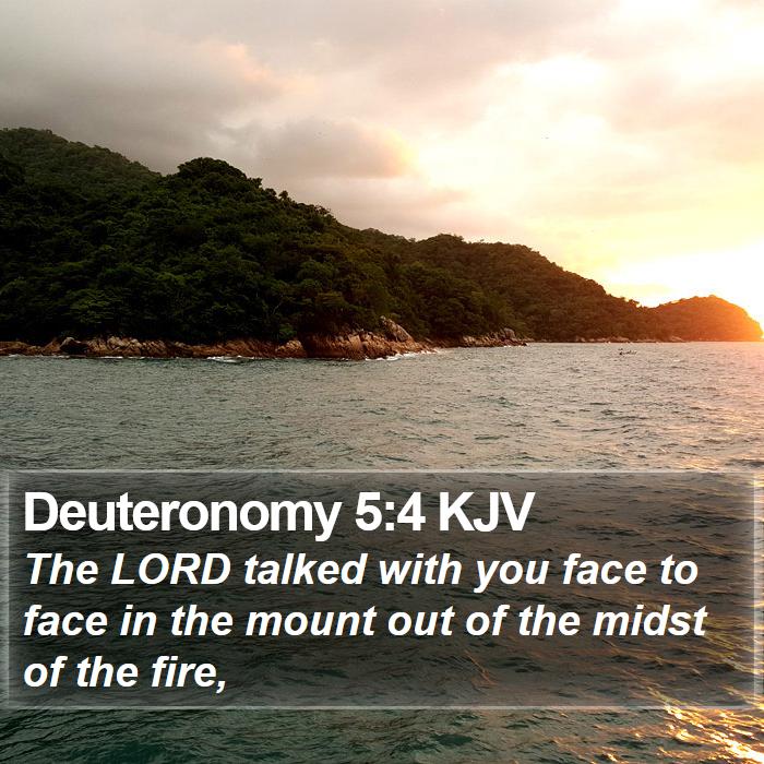 Deuteronomy 5:4 KJV Bible Study